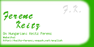 ferenc keitz business card